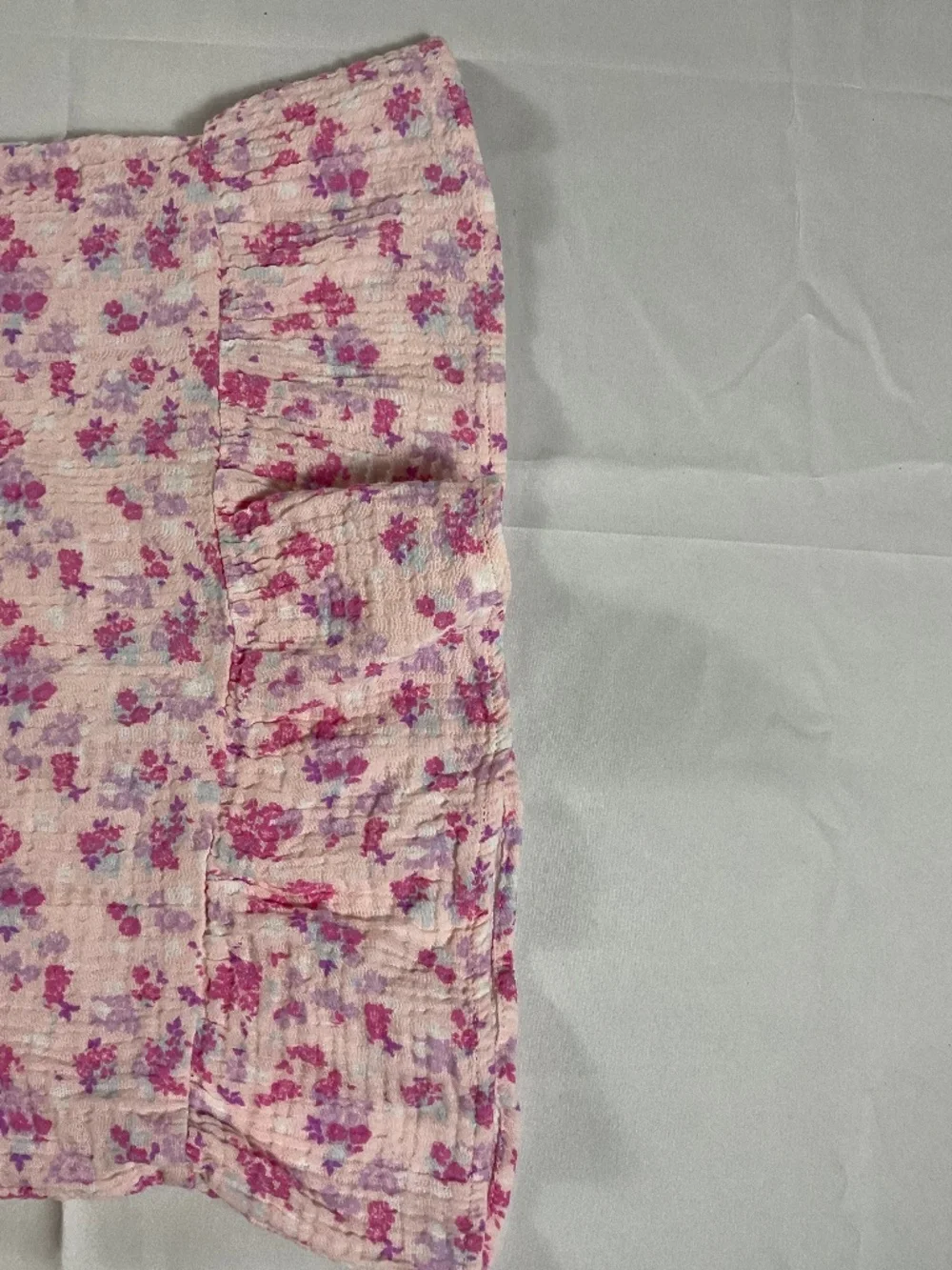 CeCe Girls XL Prink Floral Collared Top With Matching Shorts